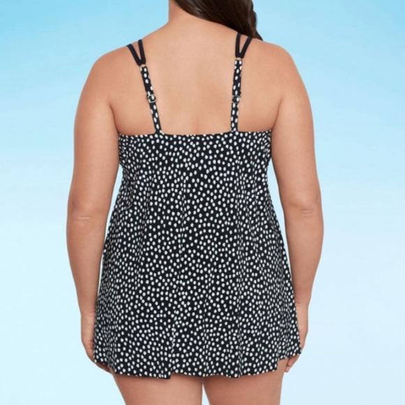 Trimshaper Swim Dress Women’s Swimsuit one-piece polka dot - Picture 3 of 13